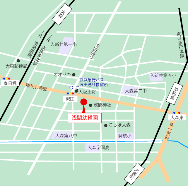 浅間幼稚園地図：MAP